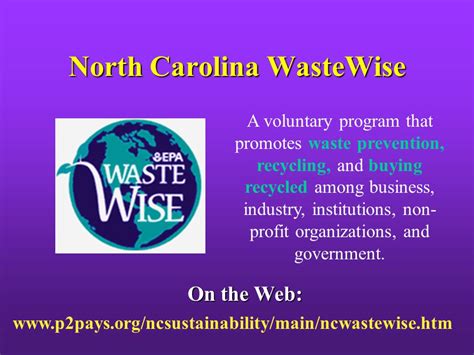 NC WasteWise Training Workshop NC Division Of Pollution Prevention And