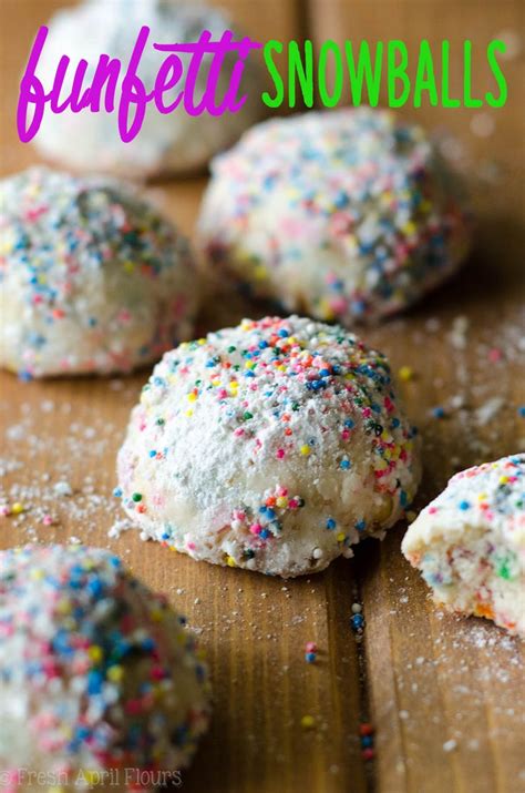 Funfetti Snowballs Recipe Food Baking Funfetti