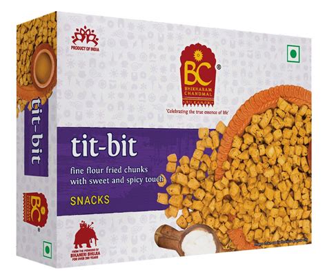 Bhikharam Chandmal Tit Bit Maida Namkeen 425gm 425gm Pack Of 1