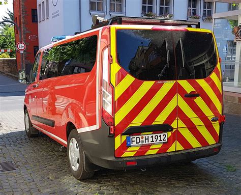 Ford Transit Der Werkfeuerwehr Der Firma SAINT GOBAIN Gesehen Auf Dem