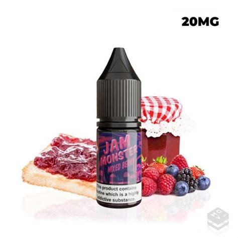 Mixed Berry Jam Monster Salt 20 Mg Vape Masquevapor