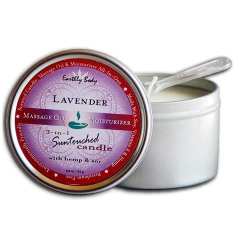 Earthly Body Suntouched 3 In 1 Soy Massage Candle With Hemp