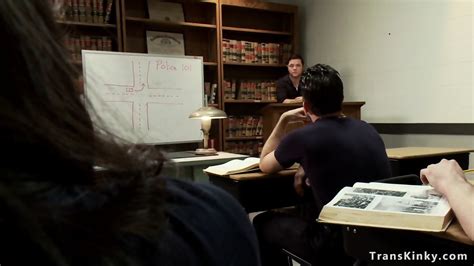 Tranny Anal Fucks Colleague At Police Academy