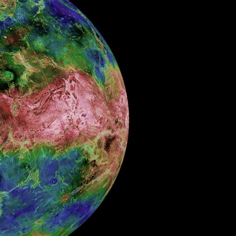 nasa probe captures     venus surface  visible light