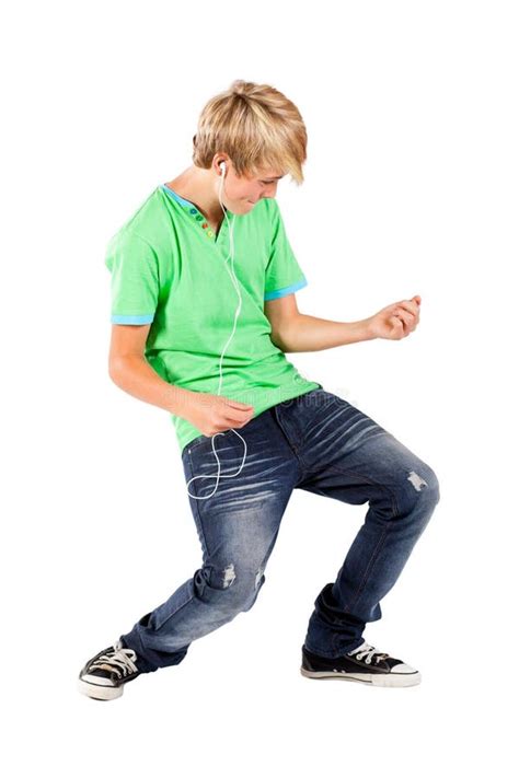 Boy Playing Air Guitar Stock Photo Image Of Portrait 24144802