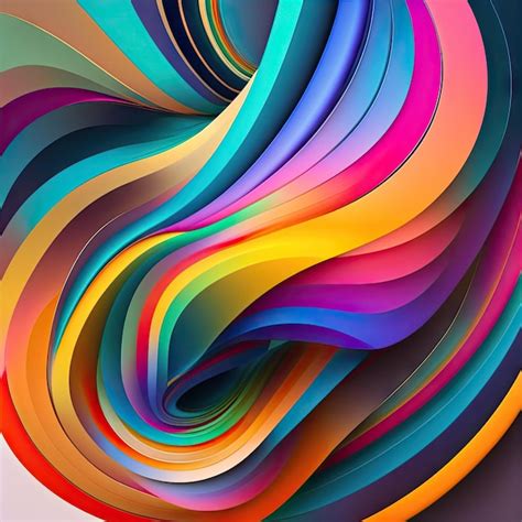 Premium Ai Image Abstract Colorful Background Generative Ai