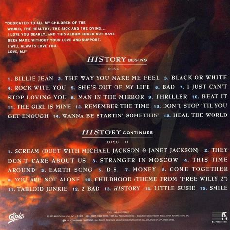 Michael Jackson History Album Cover 2