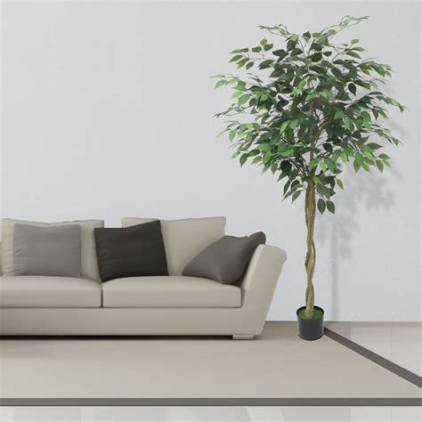 5/6/7FT Ficus Tree Artificial,Artificial Ficus Tree Indoor,Artificial