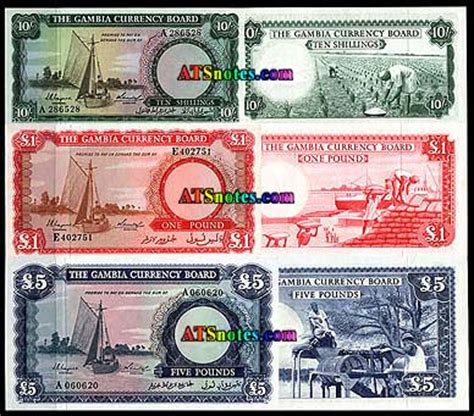 Gambia banknotes - Gambia paper money catalog and Gabian currency history