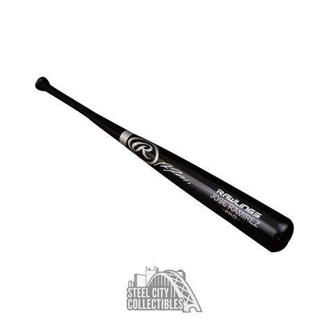 Jose Ramirez Autographed Rawlings Baseball Bat - Beckett COA | Steel ...