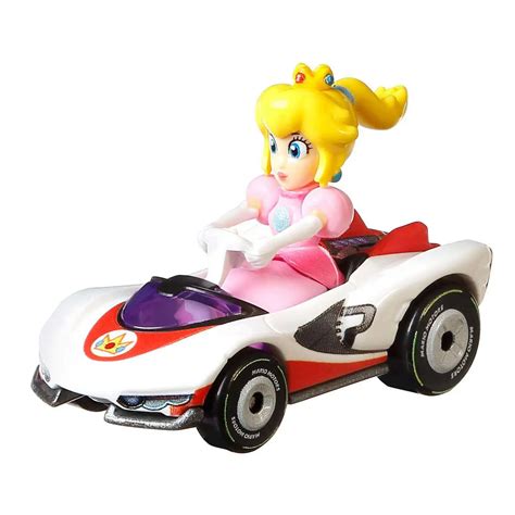 Hot Wheels Mario Kart P-Wing Princess Peach 164 Diecast Car Loose ...