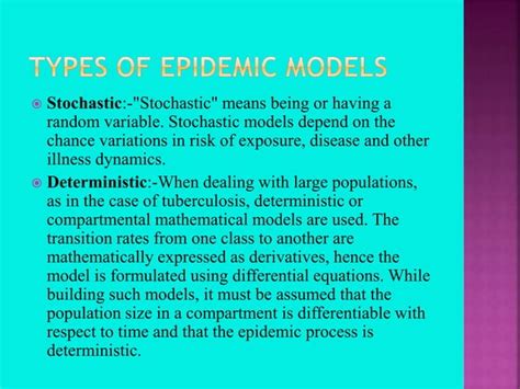 Epidemiological modelling | PPT