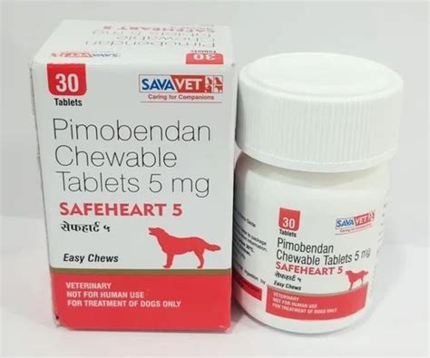 Safeheart 5 Mg Tablet Pimobendan Chewable Tablet Packaging Type Box