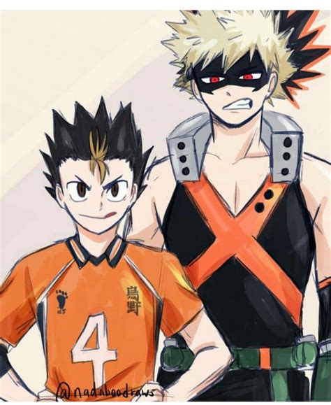 Nishinoya Yuu And Bakugou Katsuki Personajes De Anime Recomendaciones