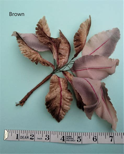 Vintage Silk Large Leaf Spray Craft Supplies Leaf Spray For