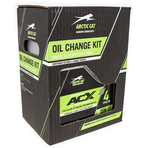 Arctic Cat 2436 855 ACX 15W 50 Synthetic Oil Change Kit Alterra 550