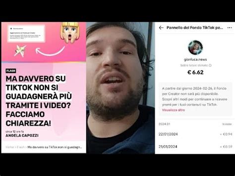 TIKTOK TOGLIERÀ LA MONETIZZAZIONE FACCIAMO CHIAREZZA YouTube