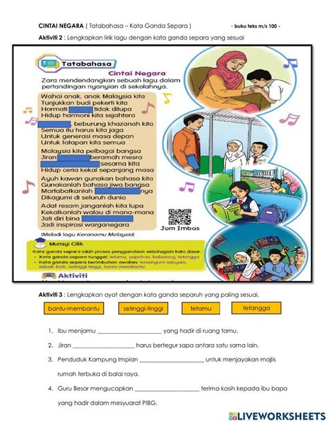 Kata Ganda Penuh Dan Separa By Cg Rosleen Worksheet Live Worksheets