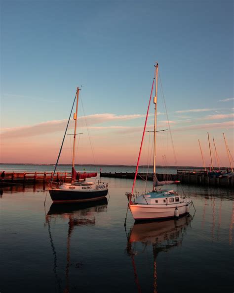 Sail Harbour Harbor Sunset Coast Coastline Boating Etsy In 2021