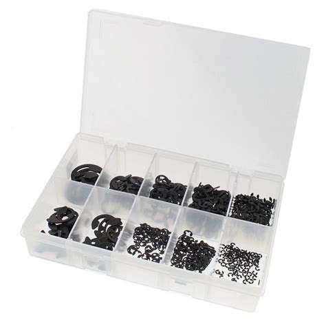 Assorted Box Metric E Clips Sizes: 1.5-15mm (620 pieces) | L&S Engineers