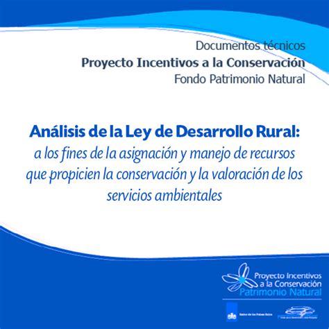 Análisis De La Ley De Desarrollo Rural A Los Fines De La Asignación Y