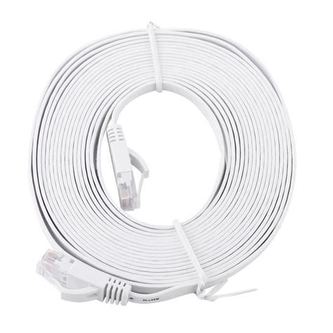 LEK Câble plat LAN de réseau Ethernet RJ45 CAT6 Câbles de routeur de