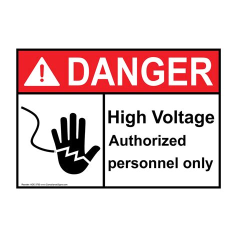 Danger High Voltage Authorized Personnel Only