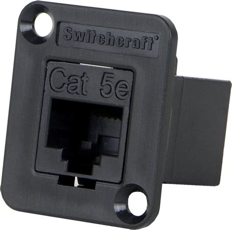 Switchcraft Ehrj45p5e Rj45 Cat5e Feedthru Panel Mount Jack