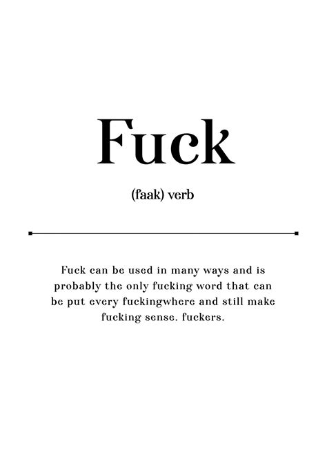 Fuck פוסטר להורדה KERENDENIS