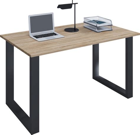 Vcm Houten Bureau Computer Tafel Werktafel Kantoormeubilair Lona U Sw