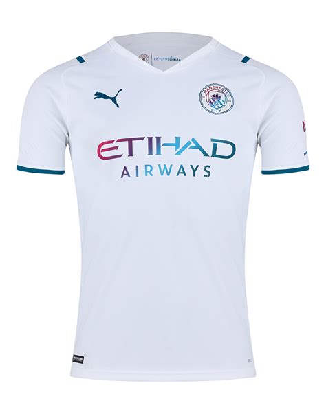 Puma Adults Manchester City 21 22 Away Jersey White Life Style