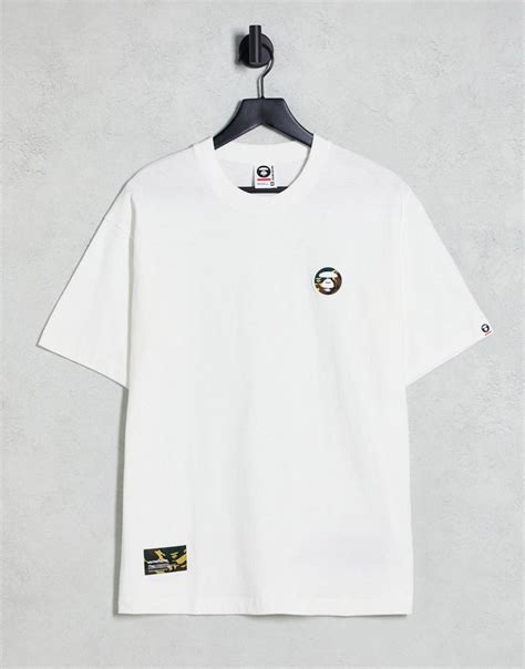 Заказать Футболки Белая футболка AAPE By A Bathing Ape now AAPE BY A ...