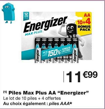 Promo Piles Max Plus Aa Energizer Chez Monoprix ICatalogue Fr