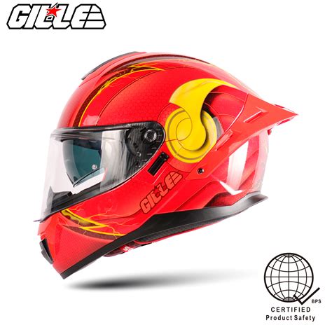 Gille 883 Falcon Flash Design Full Face Dual Visor For Motorcycle