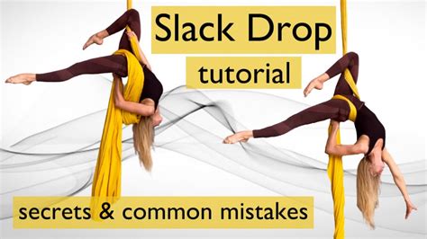 Easy Aerial Silk Drop For Beginners Slack Drop Aerial Silks Lesson