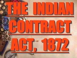 22914162 The Indian Contract Act 1872 PPT