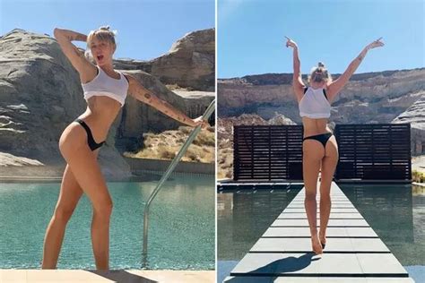 Celebooty Miley Cyrus Looks Amazing In Bikini As She Says Goodbyes Are Never Easy After