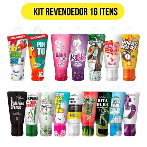 Kit 16 Gel Excitante Masculino E Feminino Linha Brasileirinhos Hot Flowers Shopee Brasil