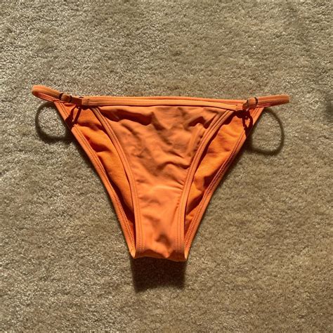 Orange Hollister Cheeky Bikini Bottoms Size XS Depop