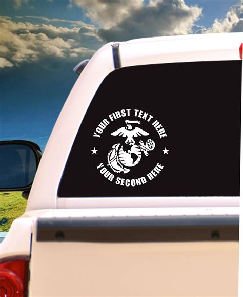 Usmc Vinyl Decal Ega Military Emblem Car Window Laptop Us Marine Corps