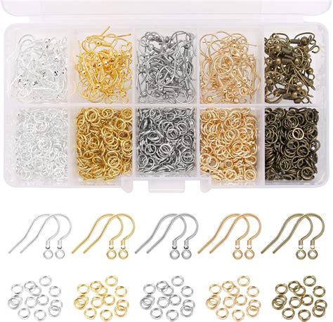 Amazon Earring Hooks Anezus 1900Pcs Earring Making Supplies Kit