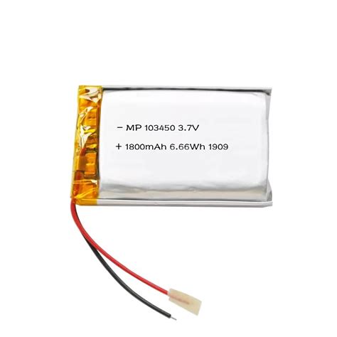 103450 1800mAh 3 7V High Power Lipo Battery Pack Lithium Polymer