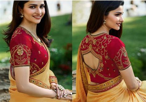 Buy Bollywood Prachi Desai Gold And Red Color Silk Designer Party Wear