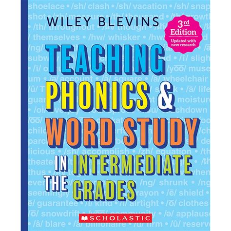 Teaching Phonics Word Study In The Intermediate Grades Rd Edition