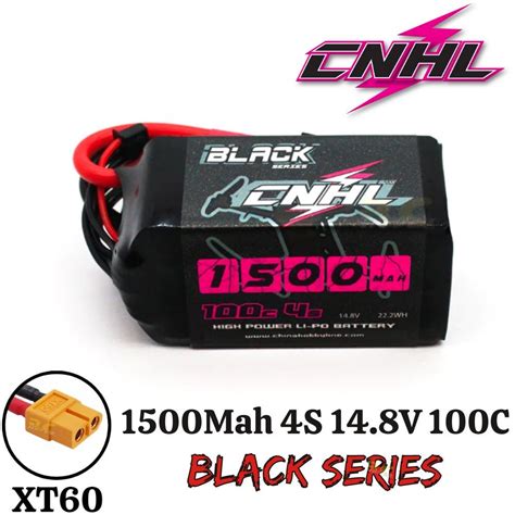 CNHL Black Series 14 8V 1500mAh 100C 4S Lipo Battery With XT60 Plug