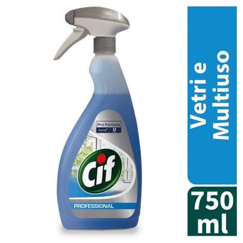 Detergente Spray Vetri E Multiuso Da Ml Cif Professional