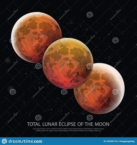 Eclipses Lunares Para Iniciantes Da Lua Ilustração Do Vetor