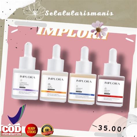 READY SERUM IMPLORA ACNE AHA BHA PEELING MIDNIGHT LUMINOUS