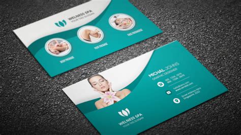 Spa Business Cards Templates Free - FREE PRINTABLE TEMPLATES