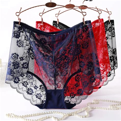 Culotte En Maille Ultra Fine Pour Femme Grande Taille Sexy Dentelle